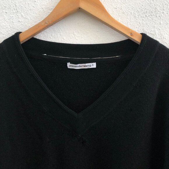 ALEXANDER WANG Crew Neck Wool Sweater Size Medium - Picture 4 of 8